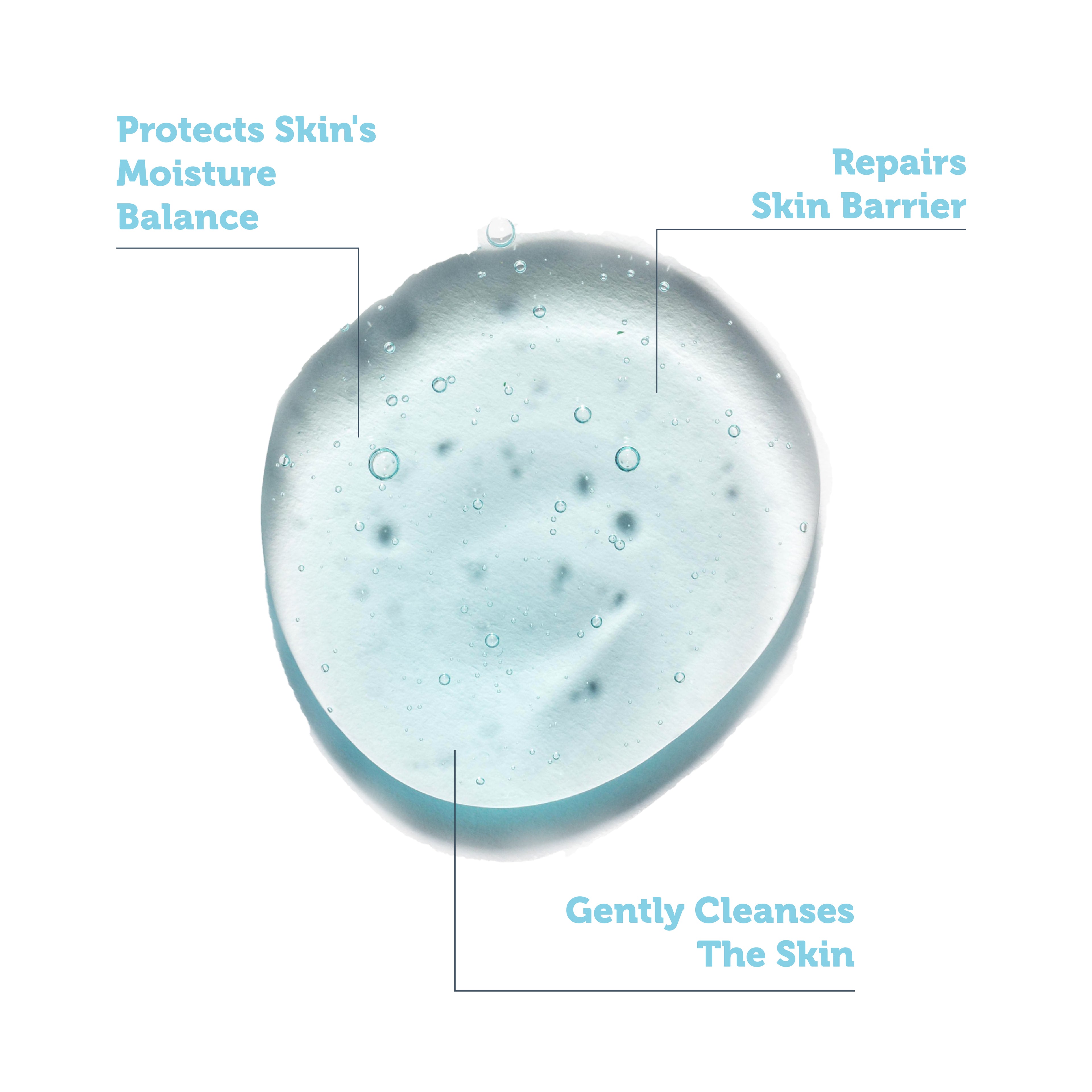 Moisturizing and Barrier Repair Facial Cleansing Gel with Hyaluronic Acid for Dry and Combination Skin 400 Ml