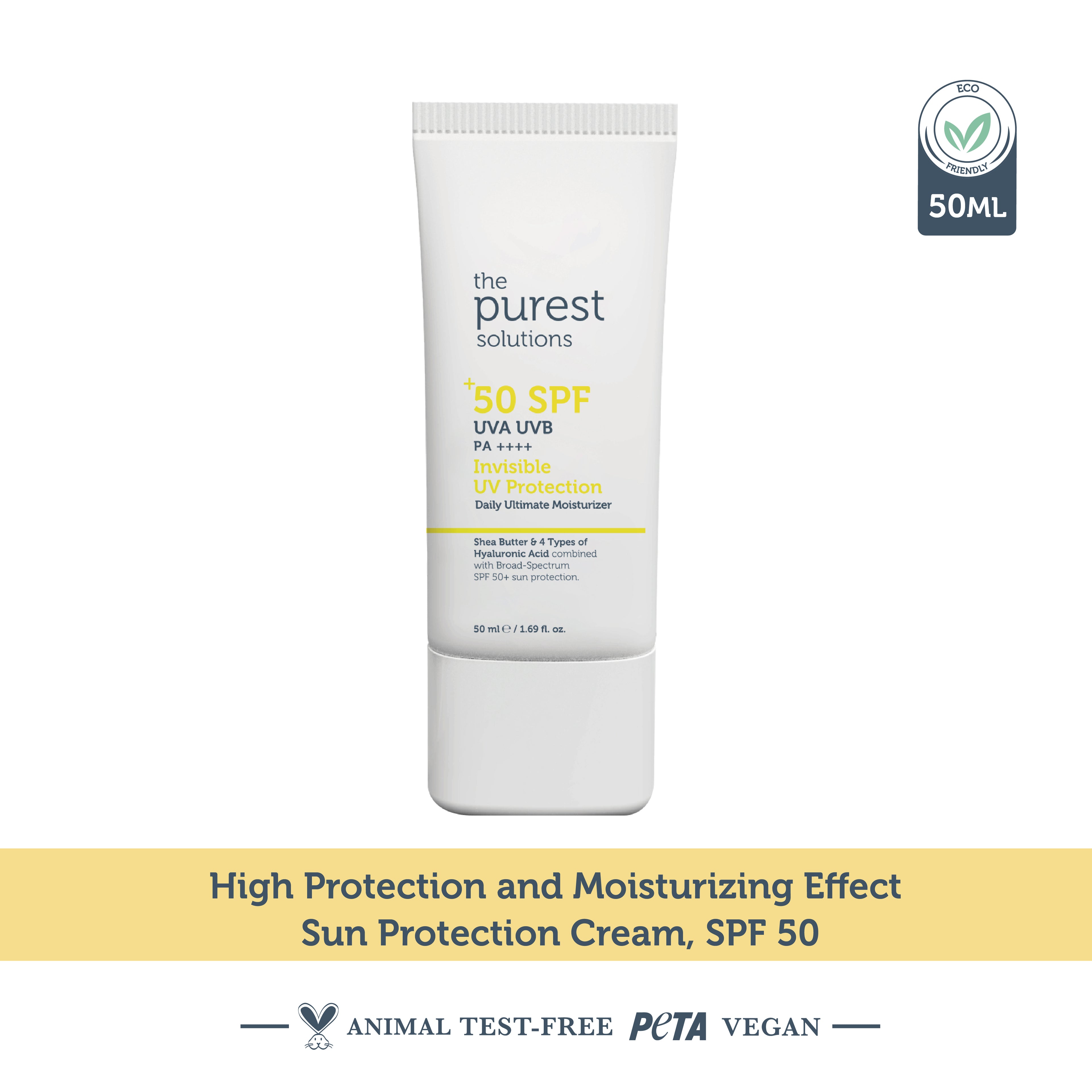 High Protection and Moisturizing Effect Invisible Sun Protection Cream SPF 50, 50 Ml.