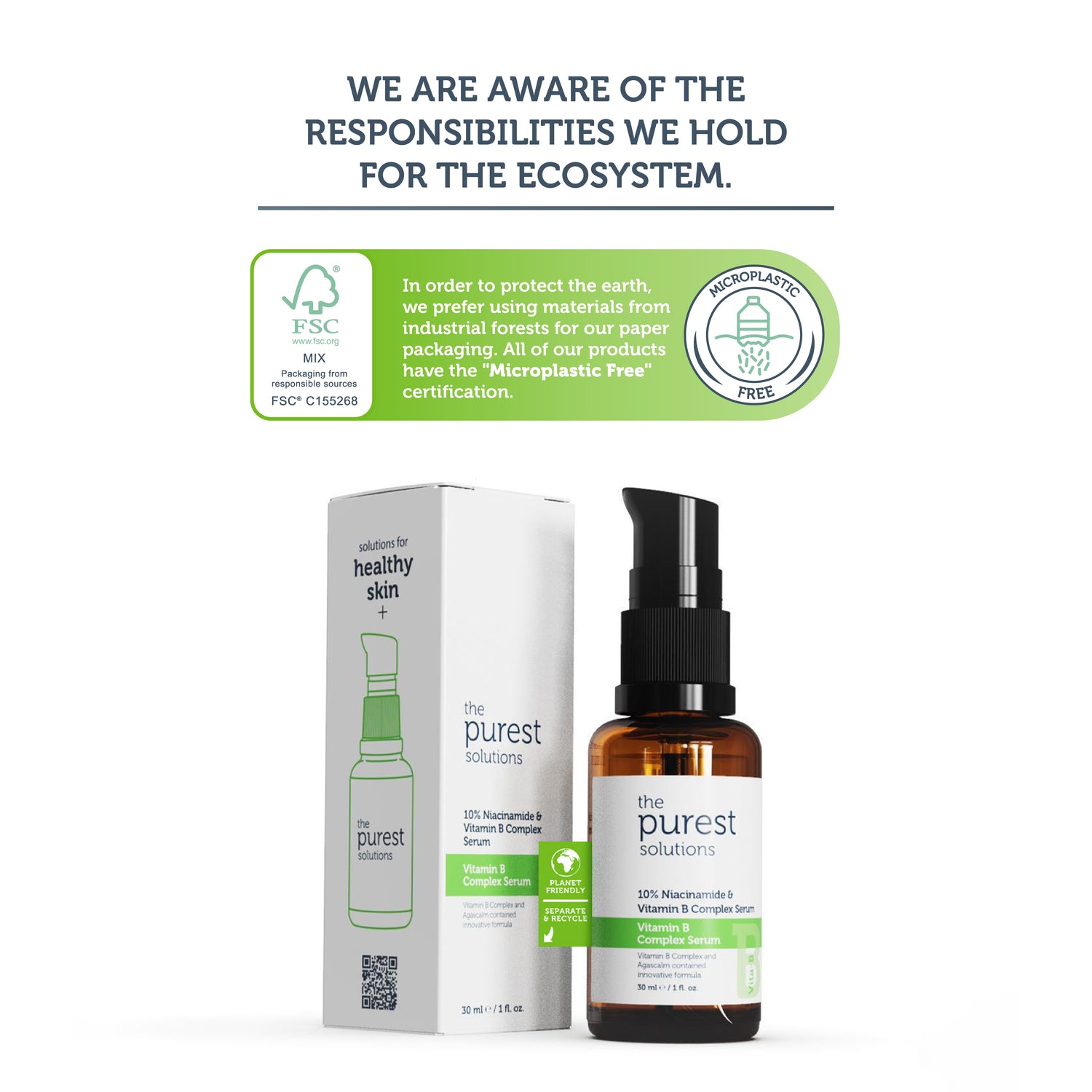 Soothing and Barrier Support Skin Care Serum with Vitamin B 30 Ml