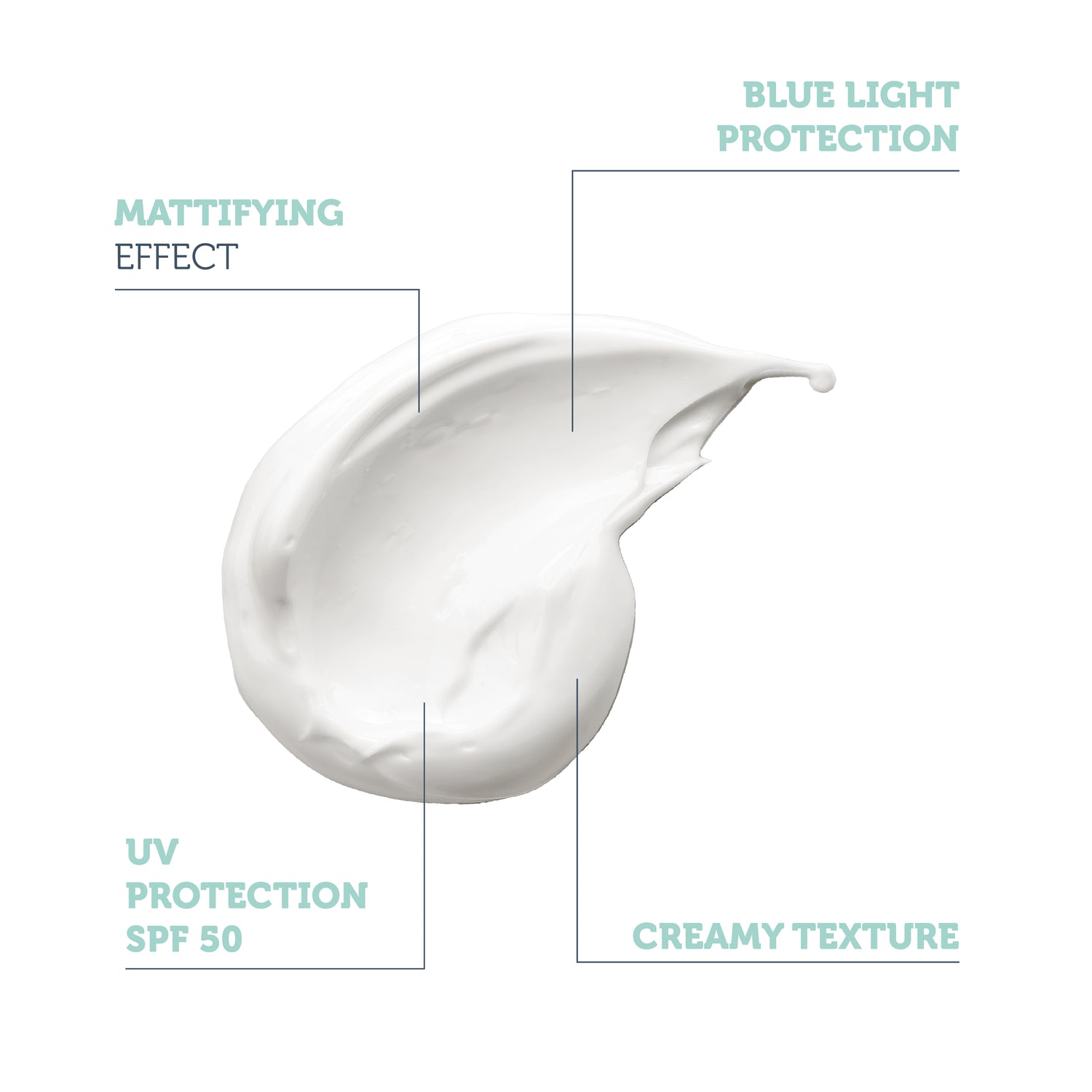 Mattifying Dry-Touch Sunscreen Cream for Oily and Combination Skin, SPF 50, 50 Ml.