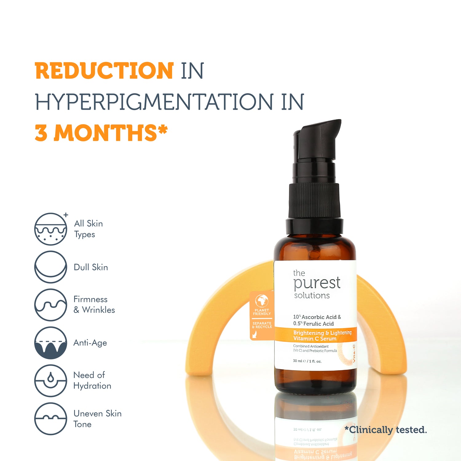 Skin Tone Equalizing and Brightening Vitamin C Serum 30 Ml