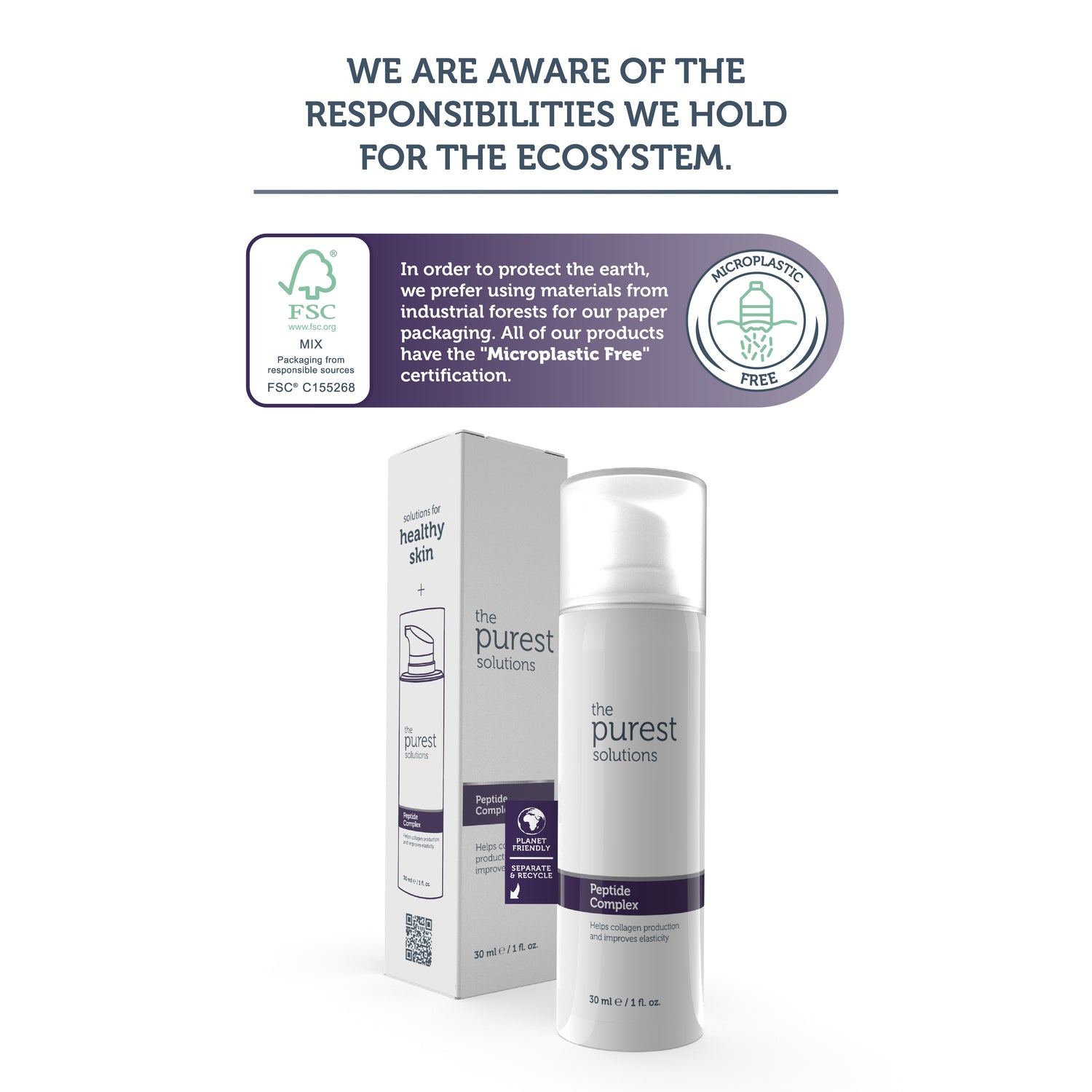 Rejuvenating and Anti-Aging, Repairing Peptide Skin Care Serum 30 Ml (Peptide Complex)