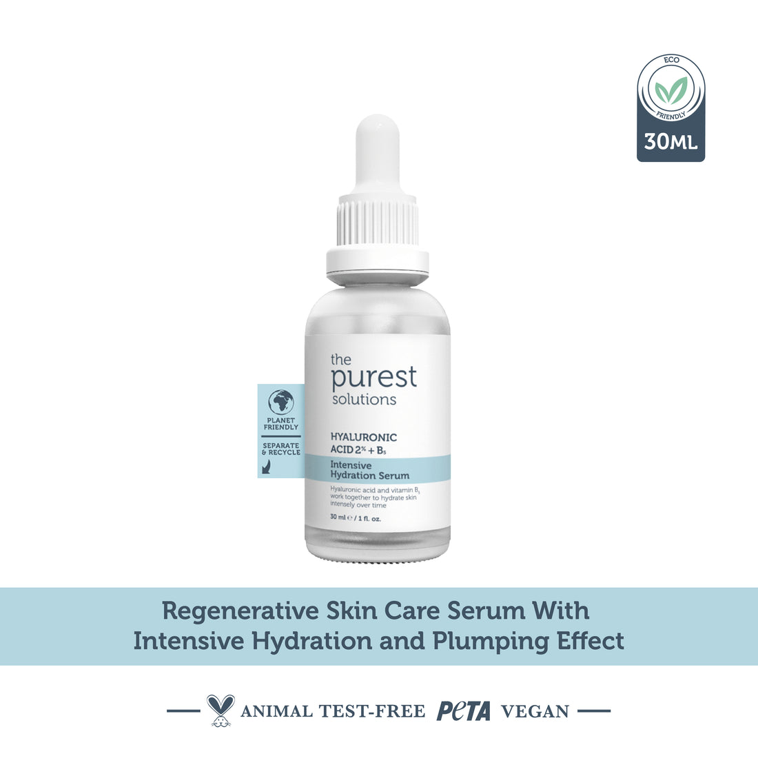 Intensive Moisturizing Renewal Skin Care Serum with Hyaluronic Acid for Plump Appearance Effect 30 Ml