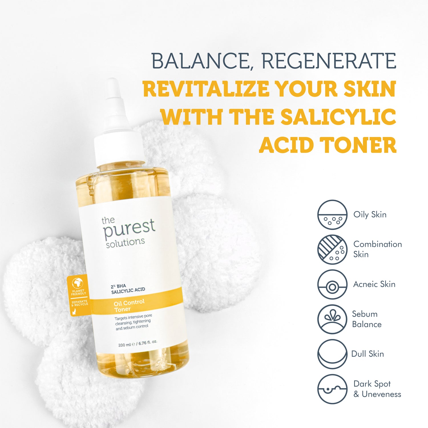 Anti-Acne and Anti-Blackhead, Pore Tightening Salicylic Acid Toner 200 Ml