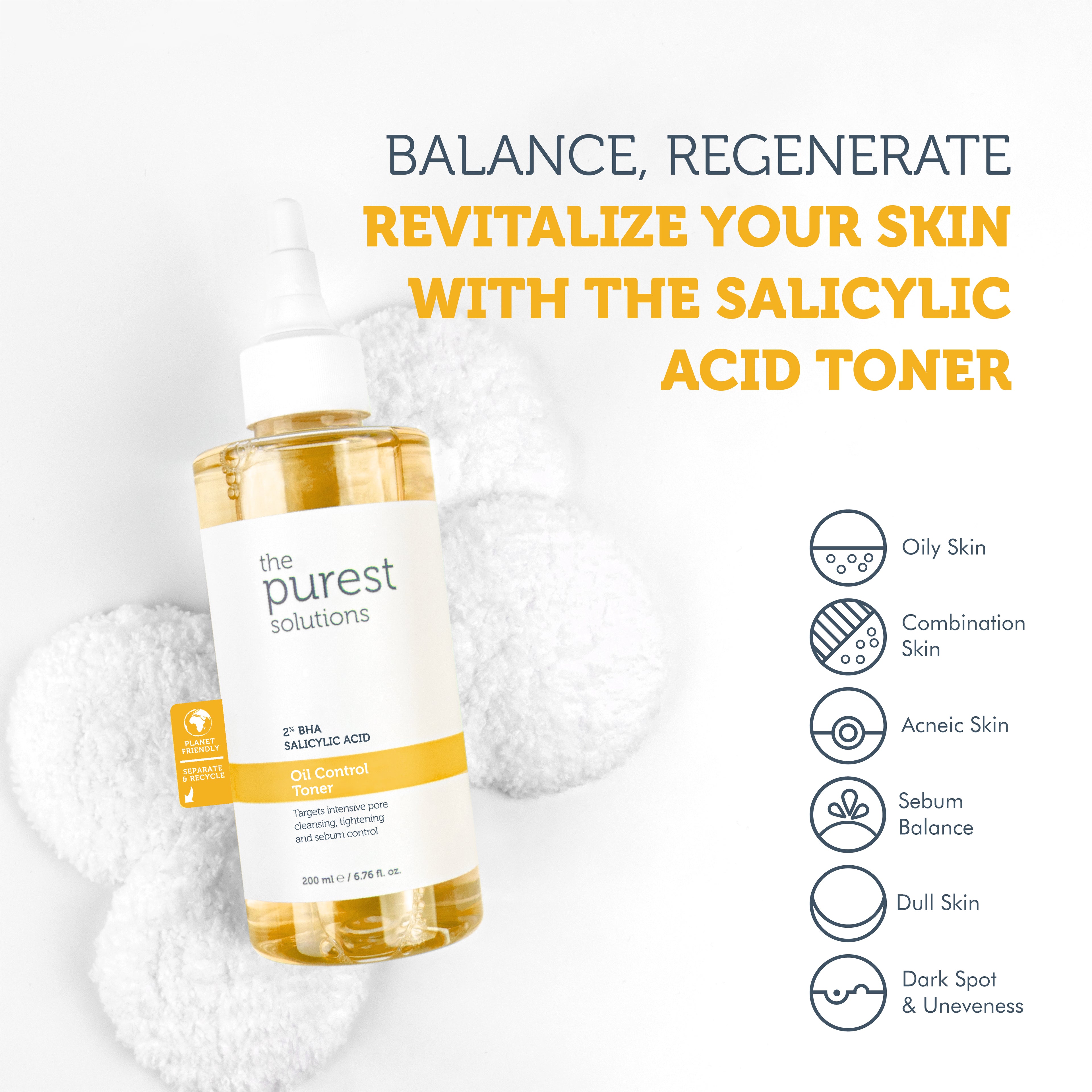 Anti-Acne and Anti-Blackhead, Pore Tightening Salicylic Acid Toner 200 Ml