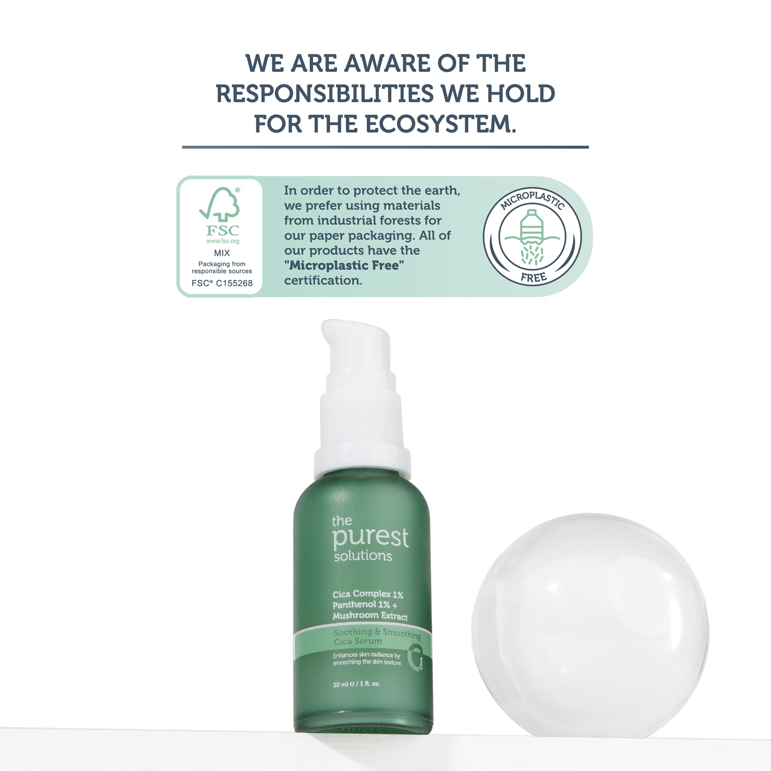 Soothing & Smoothing Cica Serum / Anti-Redness and Barrier Repair Cica Serum for Sensitive Skin 30 ml