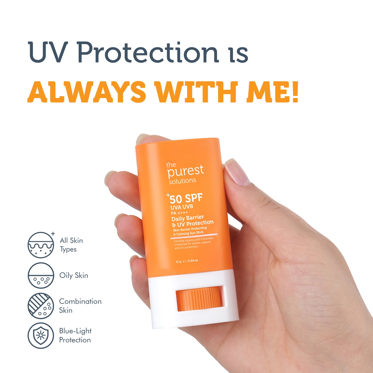 Barrier Repair and Soothing, High Sun Protection Stick SPF 50, 17 g.