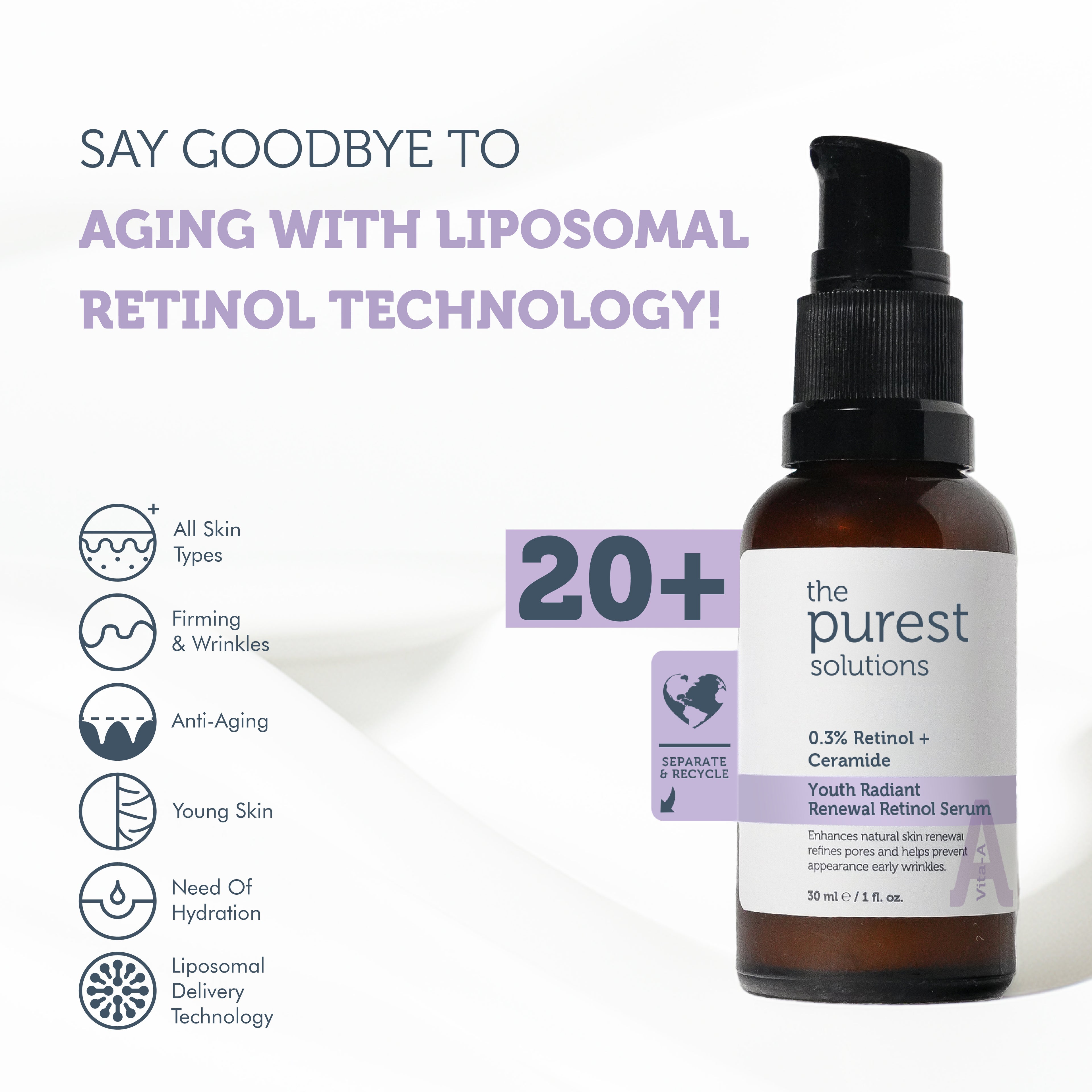 Regenerating and Anti-Aging Liposomal Retinol Night Serum 20+