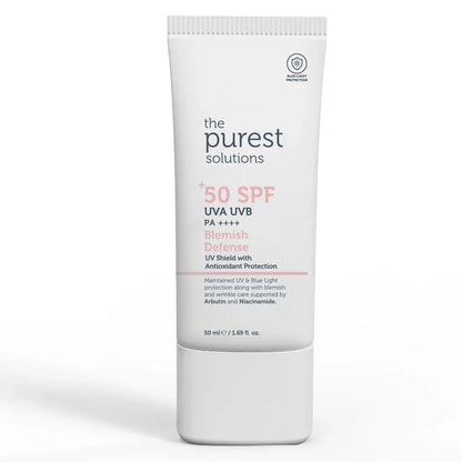 Skin Tone Equalizing and Anti-Blemish Blemish Defense Tinted Sunscreen Cream SPF 50, 15 ml