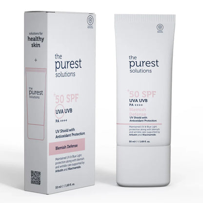 Skin Tone Equalizing and Anti-Blemish Blemish Defense Tinted Sunscreen Cream SPF 50, 15 ml