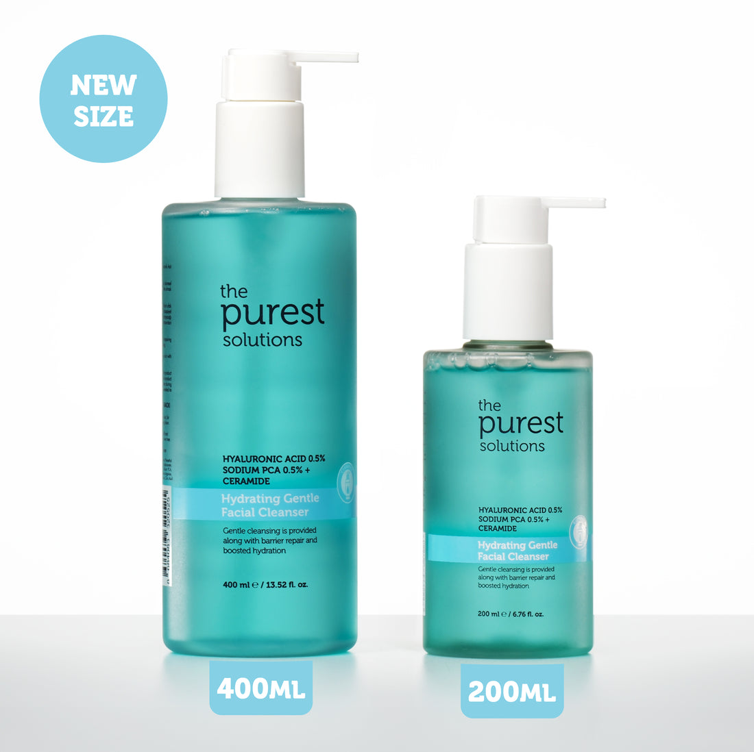 Moisturizing and Barrier Repair Facial Cleansing Gel with Hyaluronic Acid for Dry and Combination Skin 400 Ml