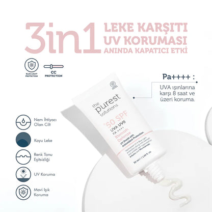 Skin Tone Equalizing and Anti-Blemish Blemish Defense Tinted Sunscreen Cream SPF 50, 15 ml