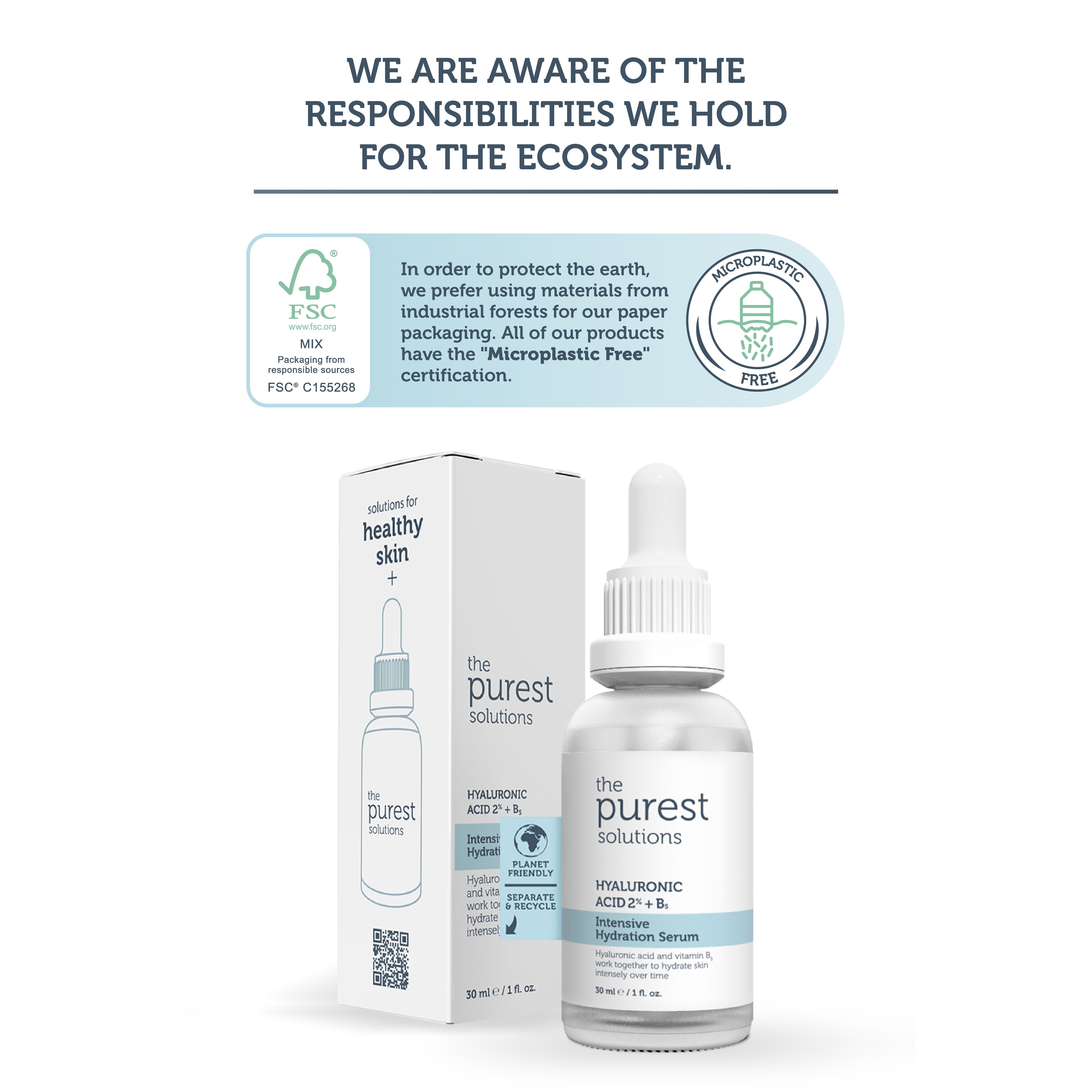 Hydrating Renewal Serum with Hyaluronic Acid 30ml | The Purest