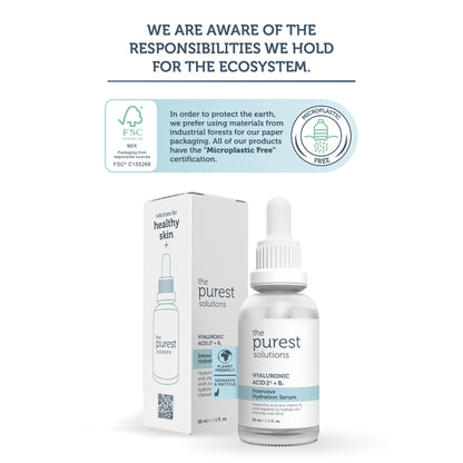 Intensive Moisturizing Renewal Skin Care Serum with Hyaluronic Acid for Plump Appearance Effect 30 Ml