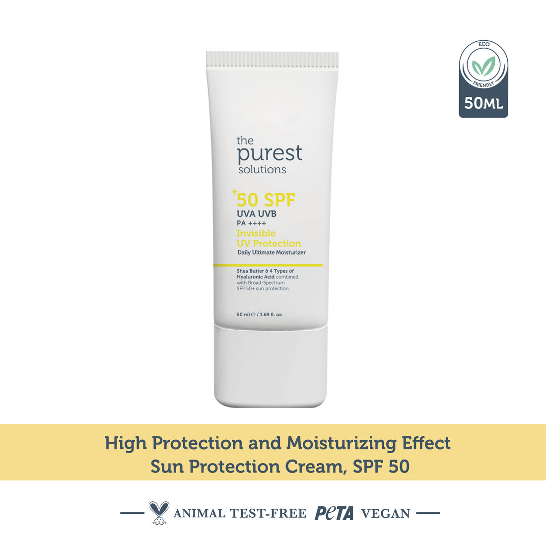 High Protection and Moisturizing Effect Invisible Sun Protection Cream SPF 50, 50 Ml.