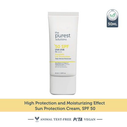 High Protection and Moisturizing Effect Invisible Sun Protection Cream SPF 50, 50 Ml.