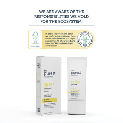 High Protection and Moisturizing Effect Invisible Sun Protection Cream SPF 50, 50 Ml.