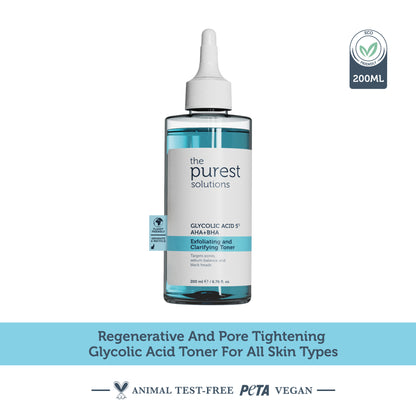 Revitalizing and Pore Tightening Glycolic Acid Blue Toner 200 Ml