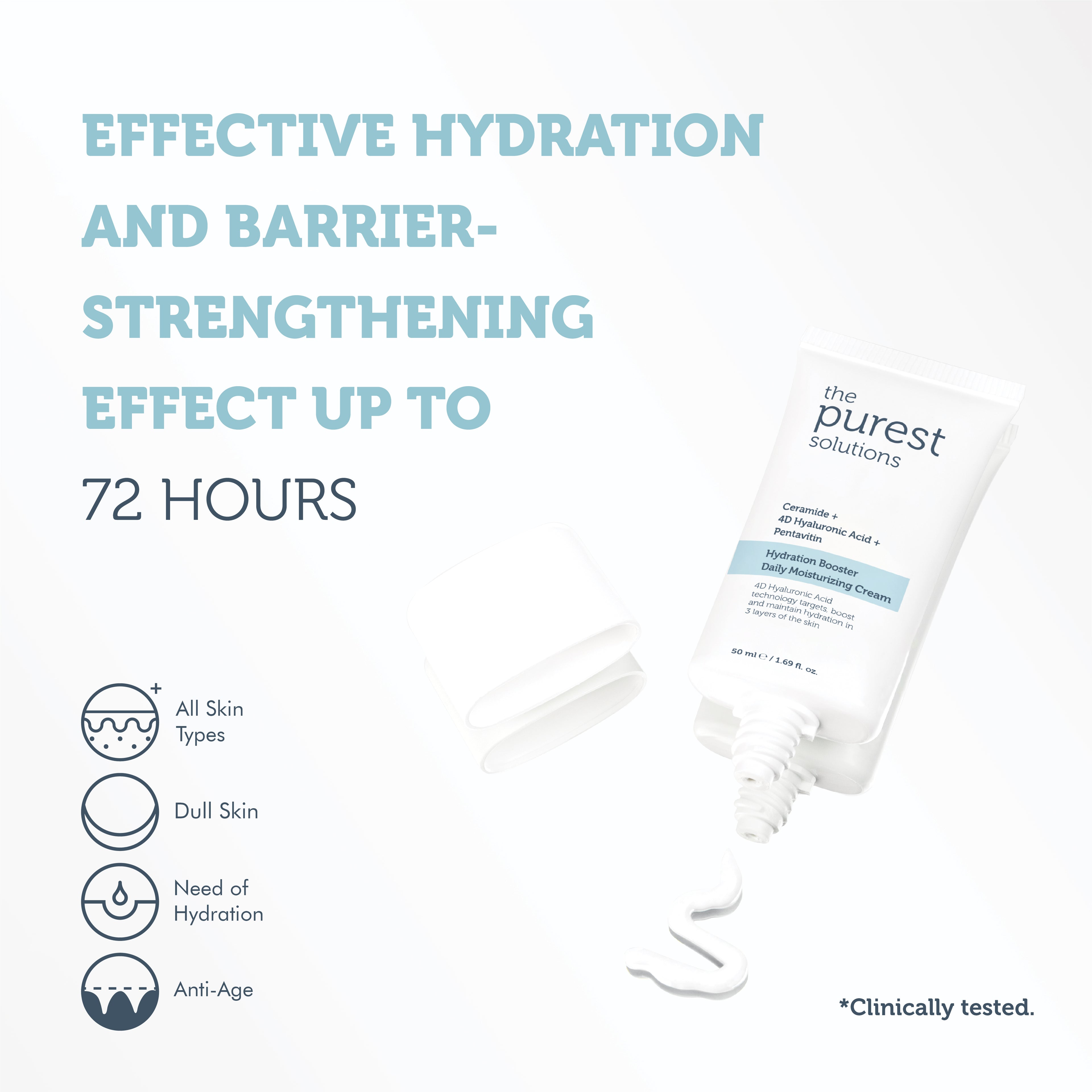 24 Hour Effective Daily Intensive Moisturizing Skin Care Cream 50 Ml