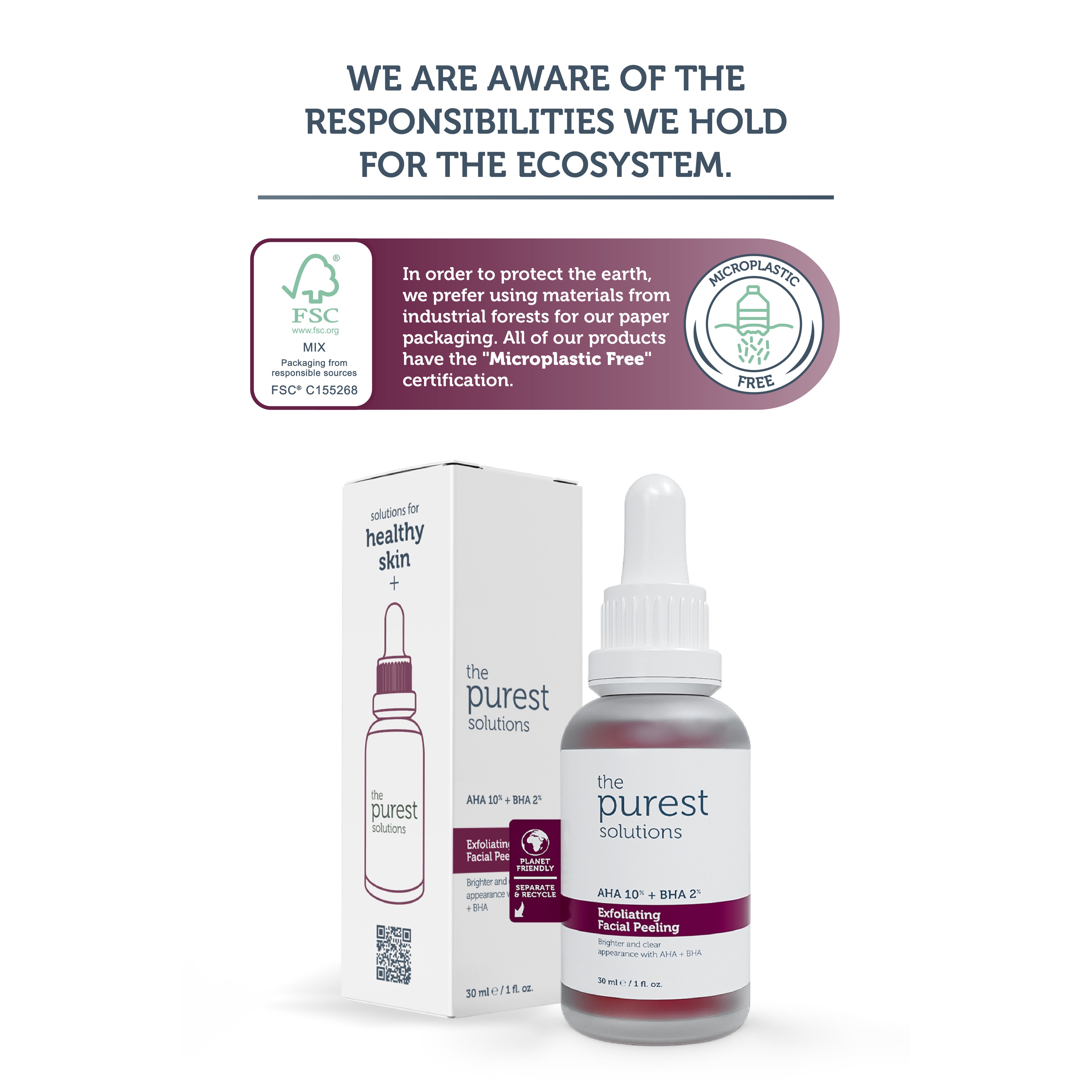 AHA &amp; BHA Revitalizing and Skin Tone Equalizing Red Peeling Skin Serum 30 Ml