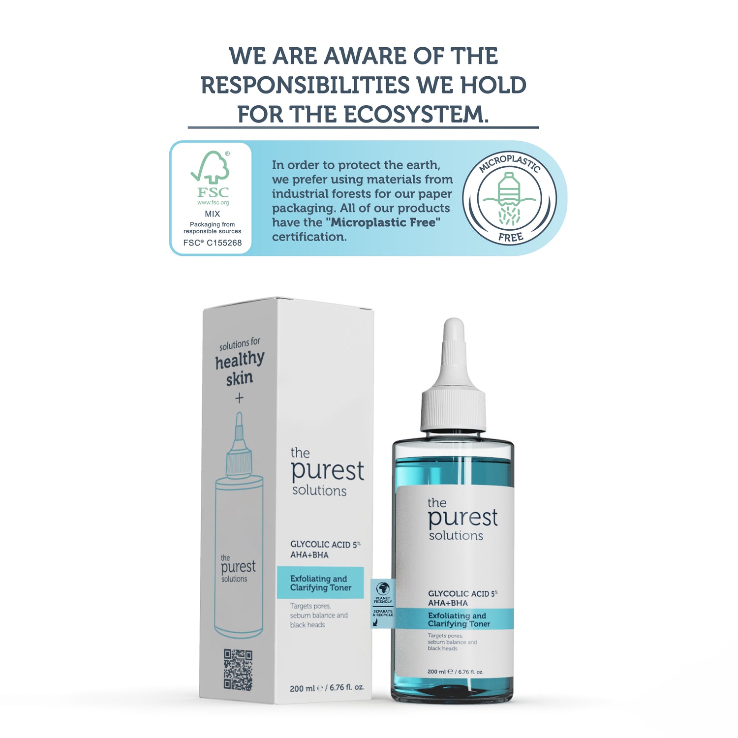 Revitalizing and Pore Tightening Glycolic Acid Blue Toner 200 Ml