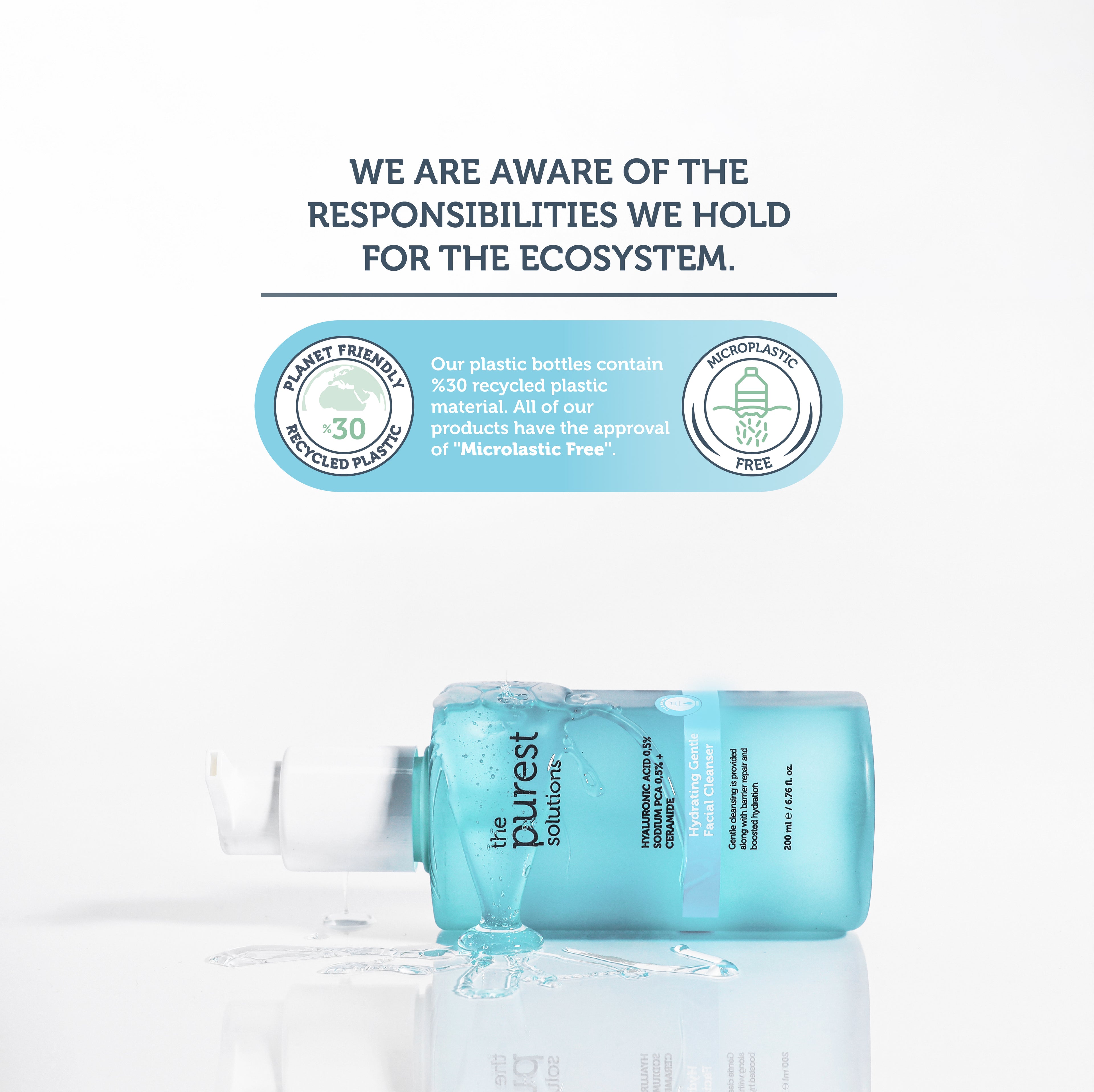 Moisturizing and Barrier Repair Facial Cleansing Gel with Hyaluronic Acid for Dry and Combination Skin 200 Ml