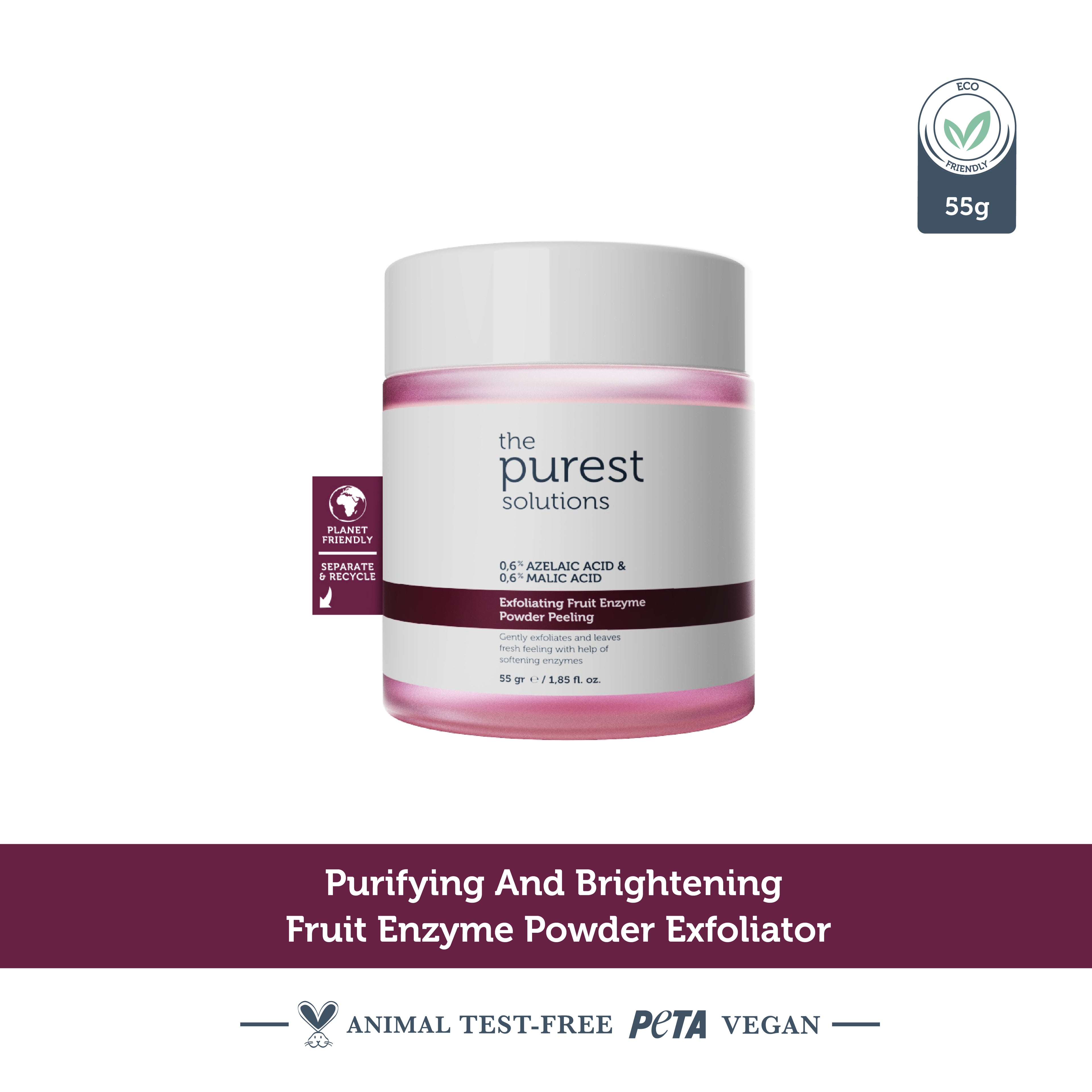 Purifying and Brightening Enzyme Red Powder Peeling Cleanser 55 Gr