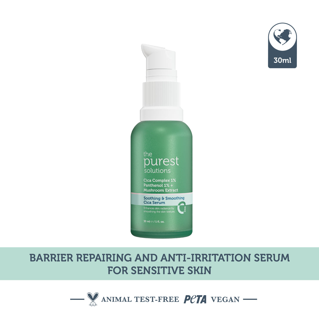 Soothing & Smoothing Cica Serum / Anti-Redness and Barrier Repair Cica Serum for Sensitive Skin 30 ml