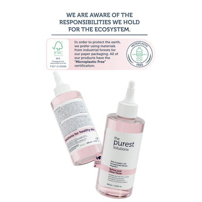 Purifying and Brightening PHA Pink Toner for Sensitive Skin