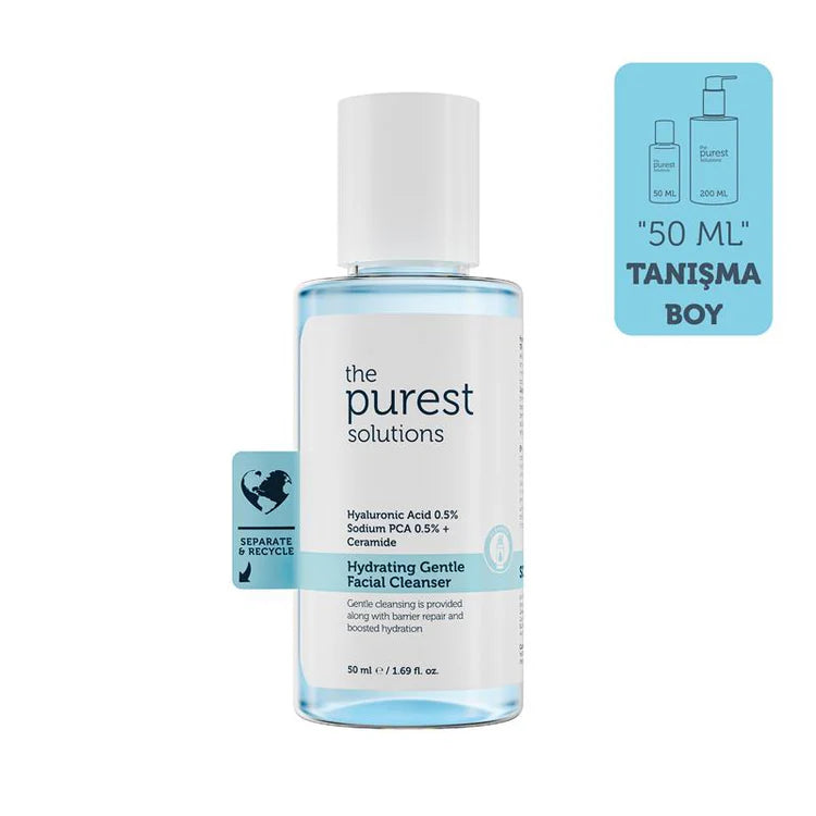 Moisturizing And Barrier Repairing Hyaluronic Acid Facial Cleansing Gel For Dry And Combination Skin 50 ml